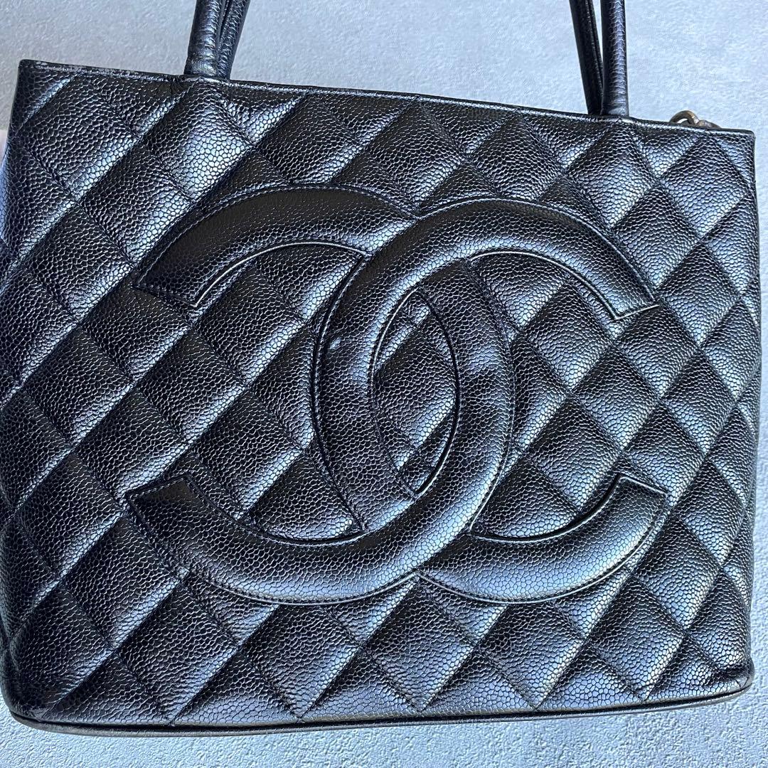 CHANEL 復刻トート キャビアスキン ブラック 保存袋　美品