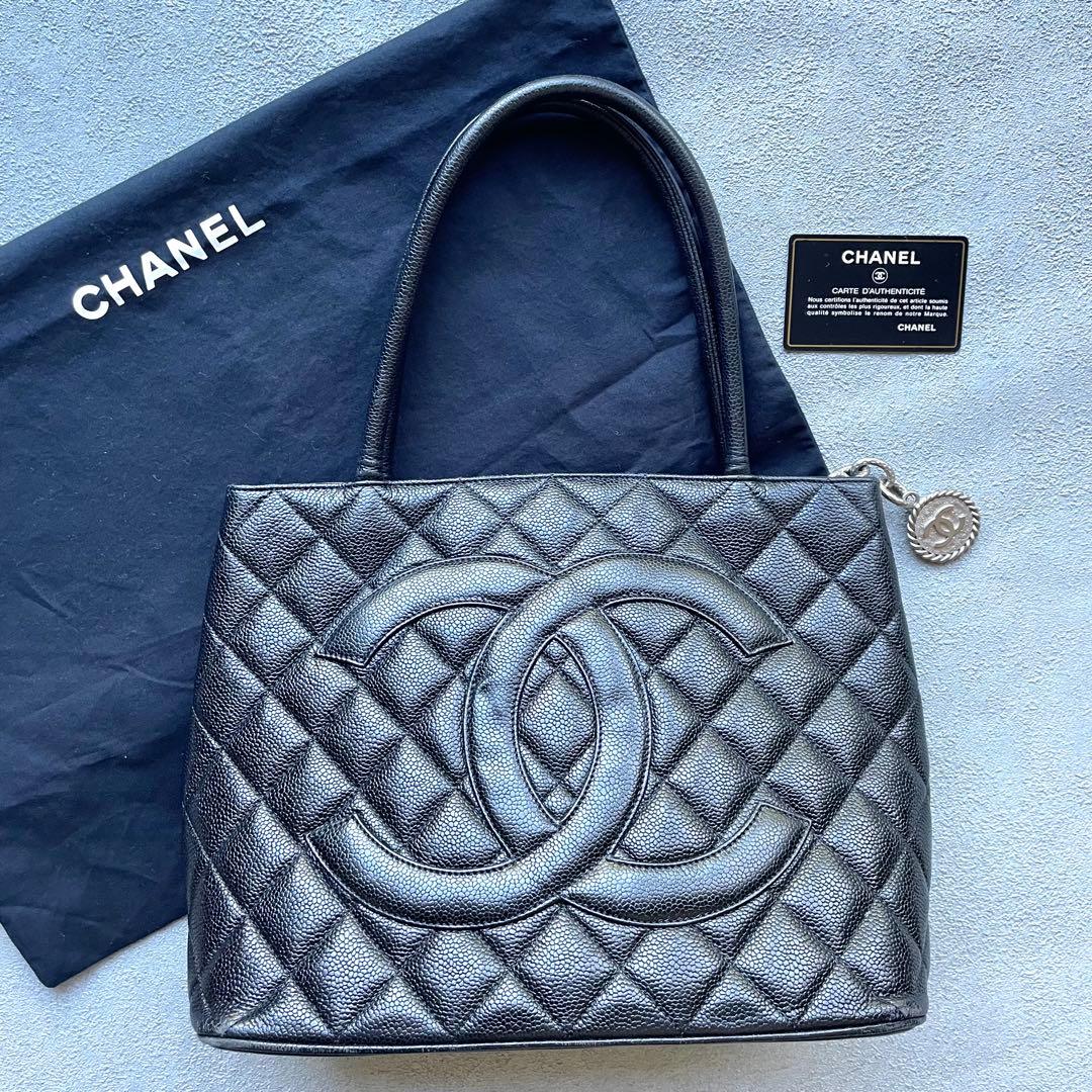 CHANEL 復刻トート キャビアスキン ブラック 保存袋　美品