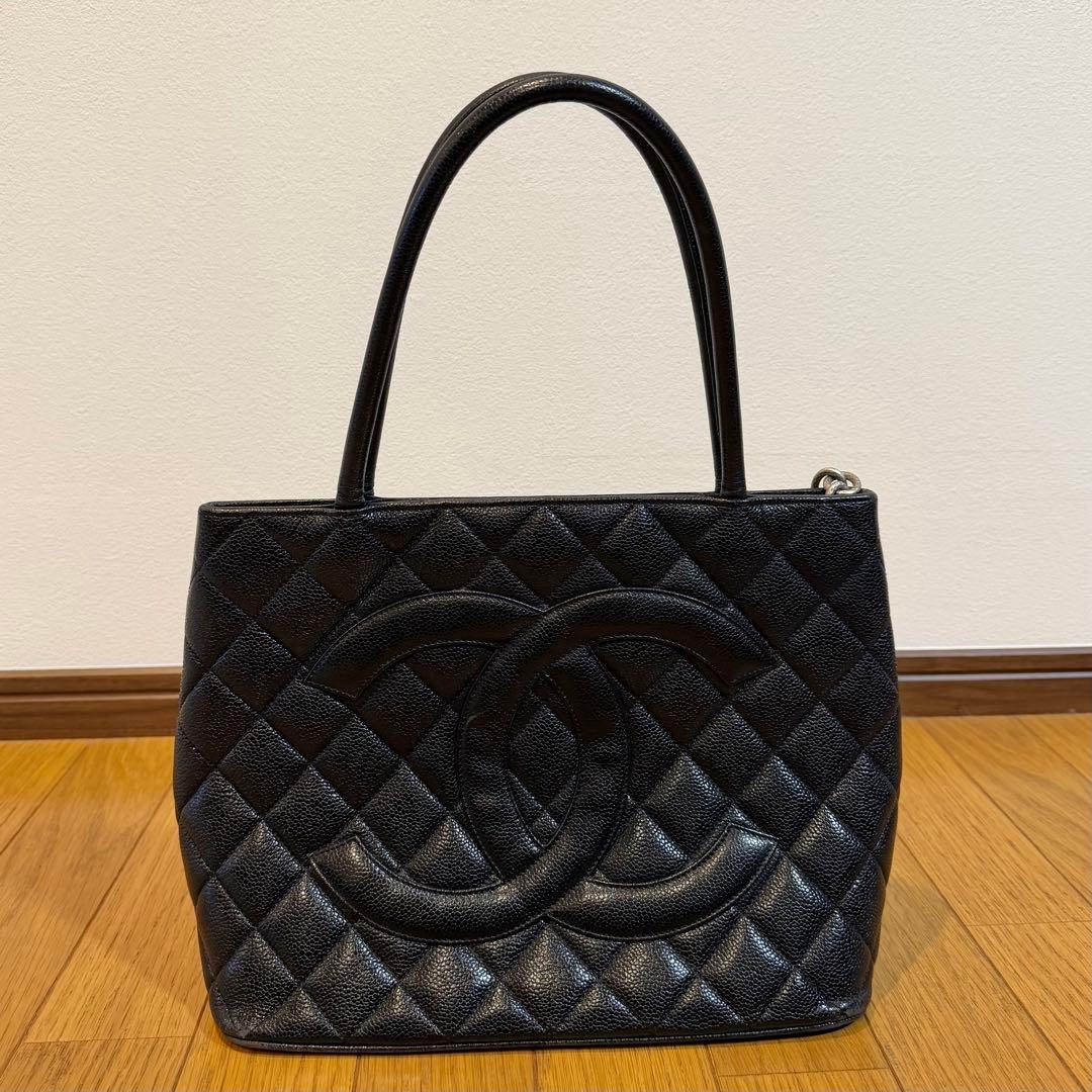 CHANEL 復刻トート キャビアスキン ブラック 保存袋　美品