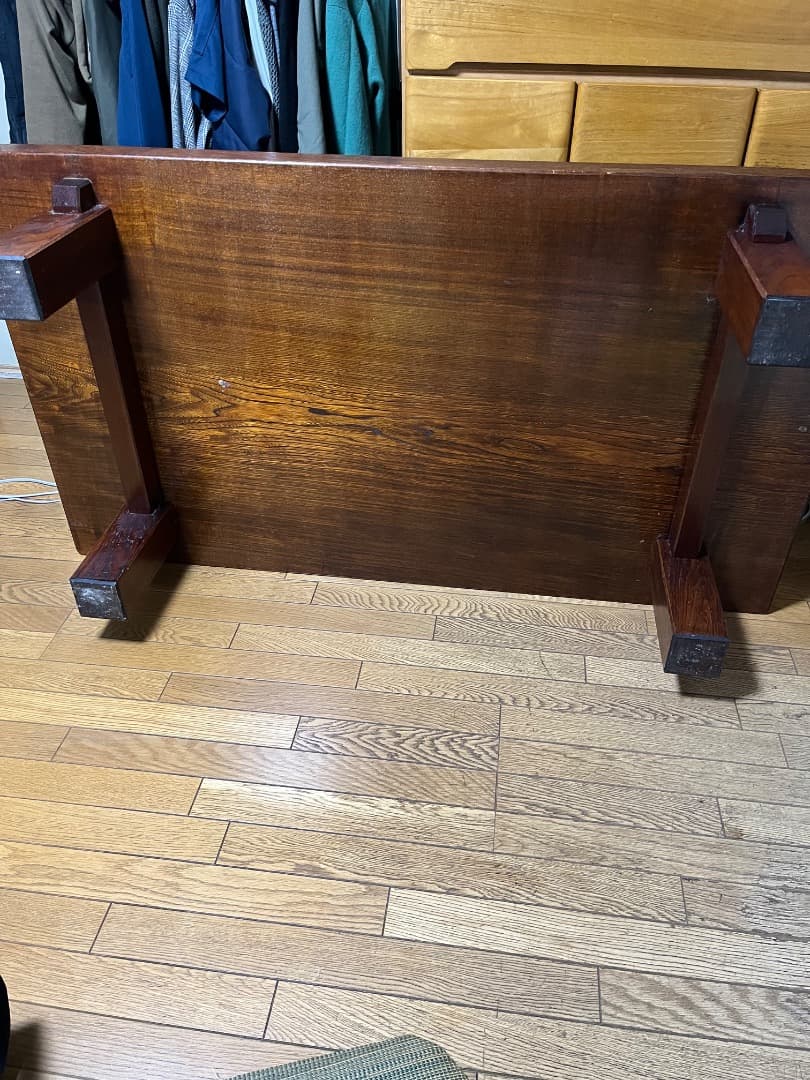 木製ダークブラウン長方形テーブルローテーブル