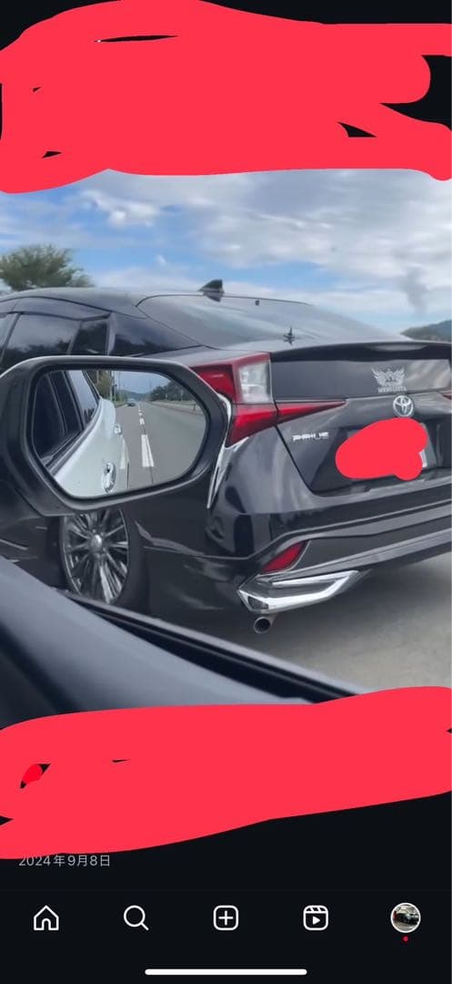 プリウス50系　リアマフラー　ステンレス