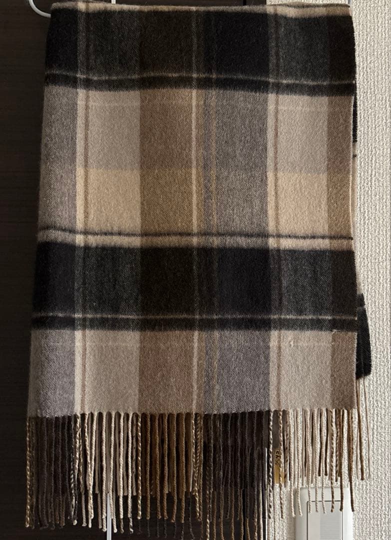 【LUXE】チェック柄カシミヤストール