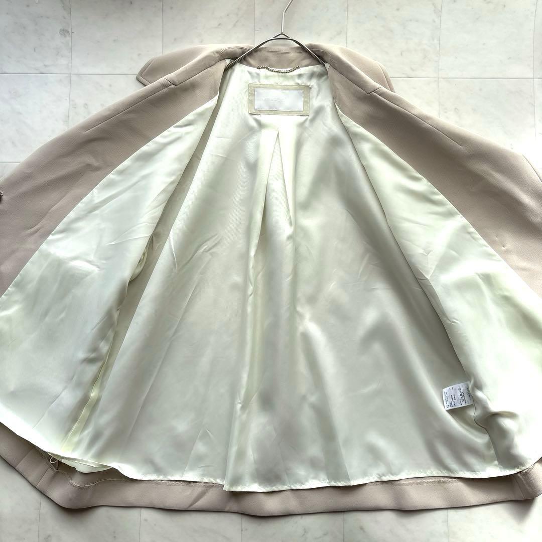 ノーリーズ 美品 トリプルクロスショートコート 撥水加工 アウター ベージュ