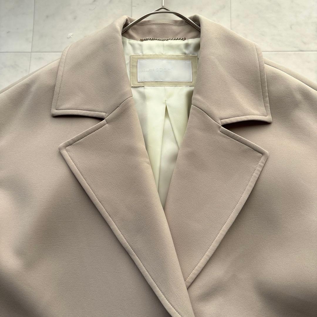 ノーリーズ 美品 トリプルクロスショートコート 撥水加工 アウター ベージュ
