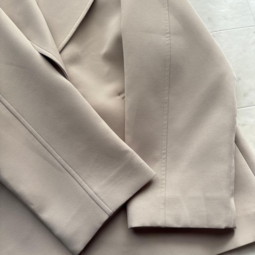 ノーリーズ 美品 トリプルクロスショートコート 撥水加工 アウター ベージュ