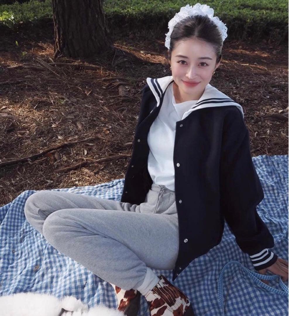 Bibiy. ネイビー セーラー襟 ジャケット