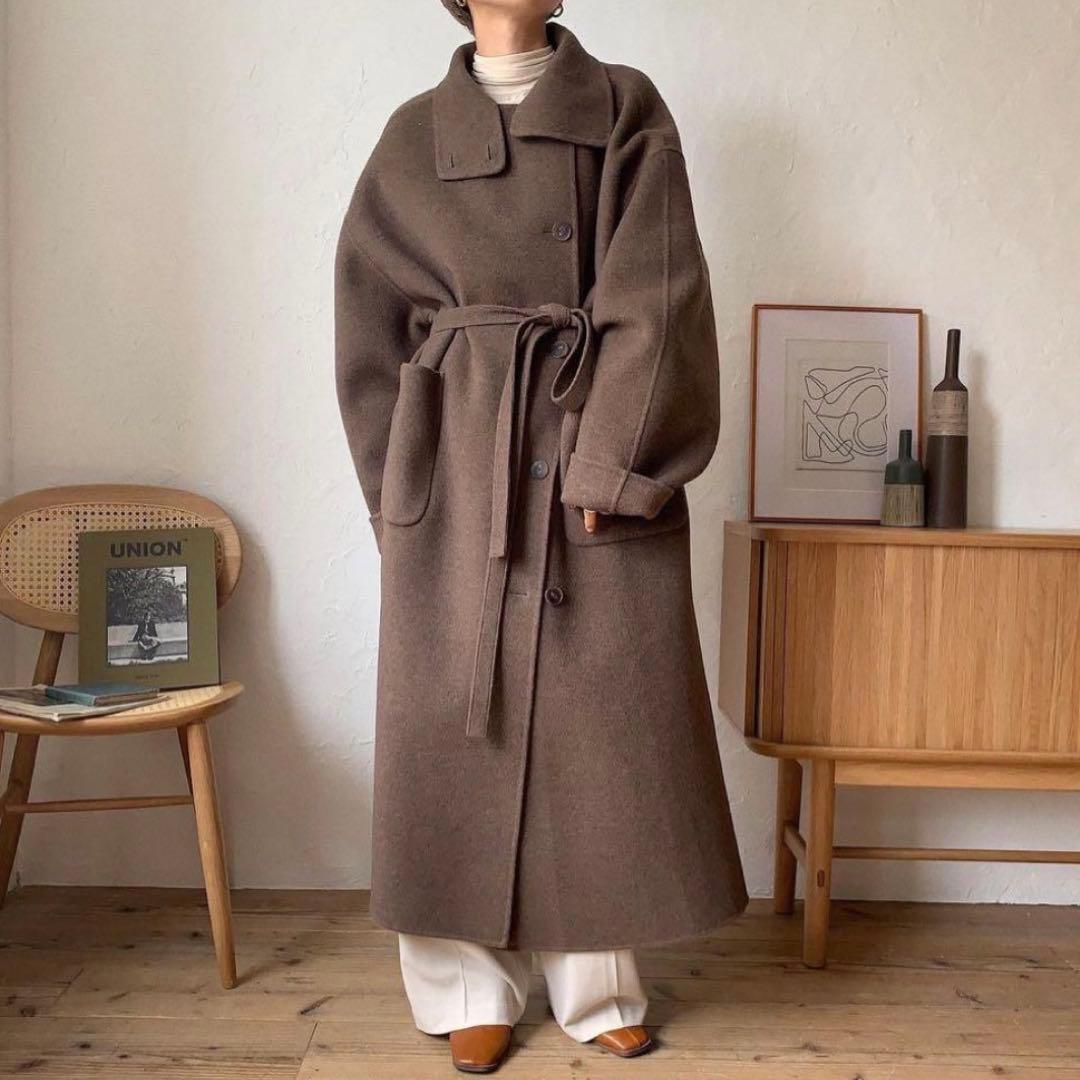 ジャケット・アウター nokcha original HAND MADE long coat moca