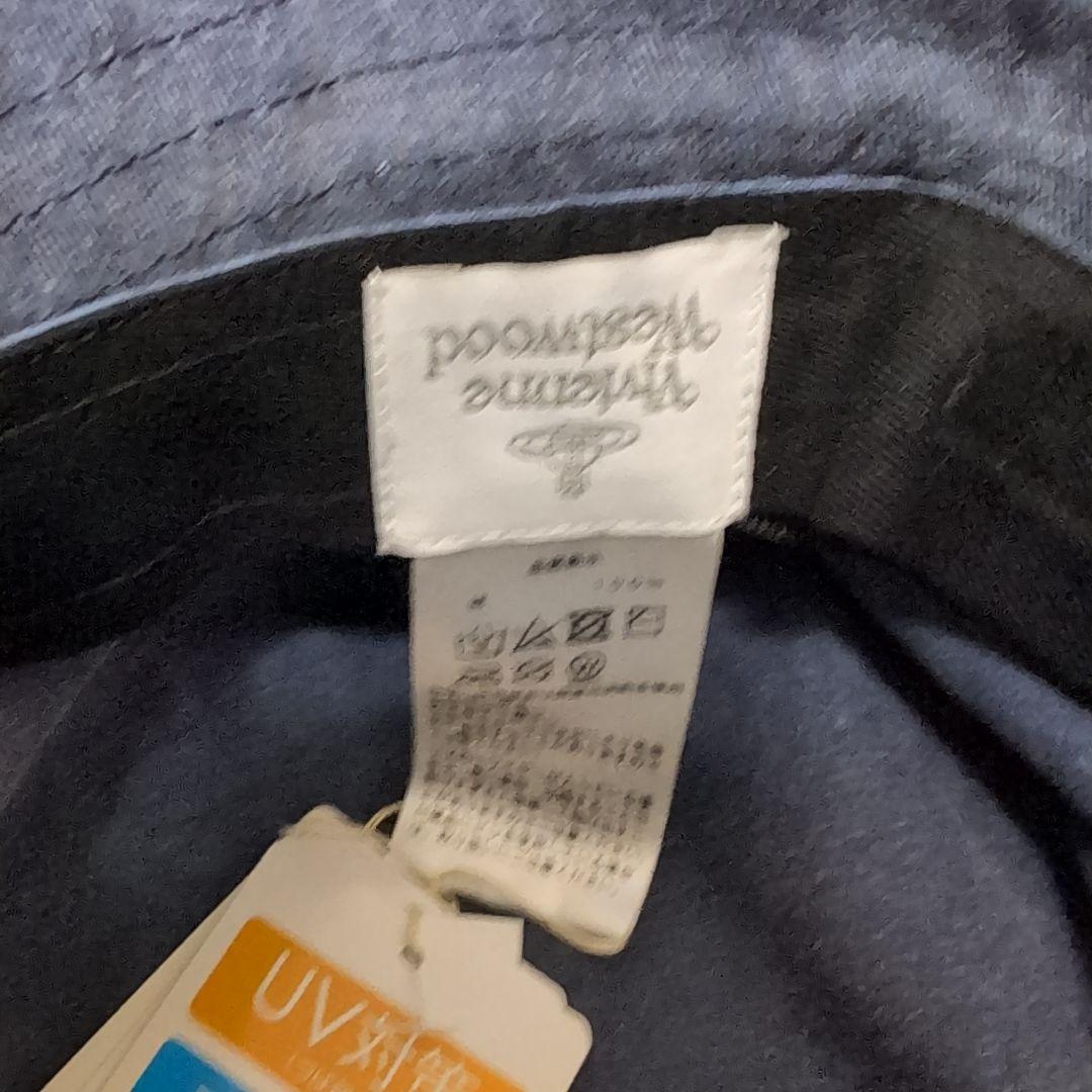 新品未使用　ヴィヴィアン・ウエストウッド　カットオフ バケットハット　ネイビー