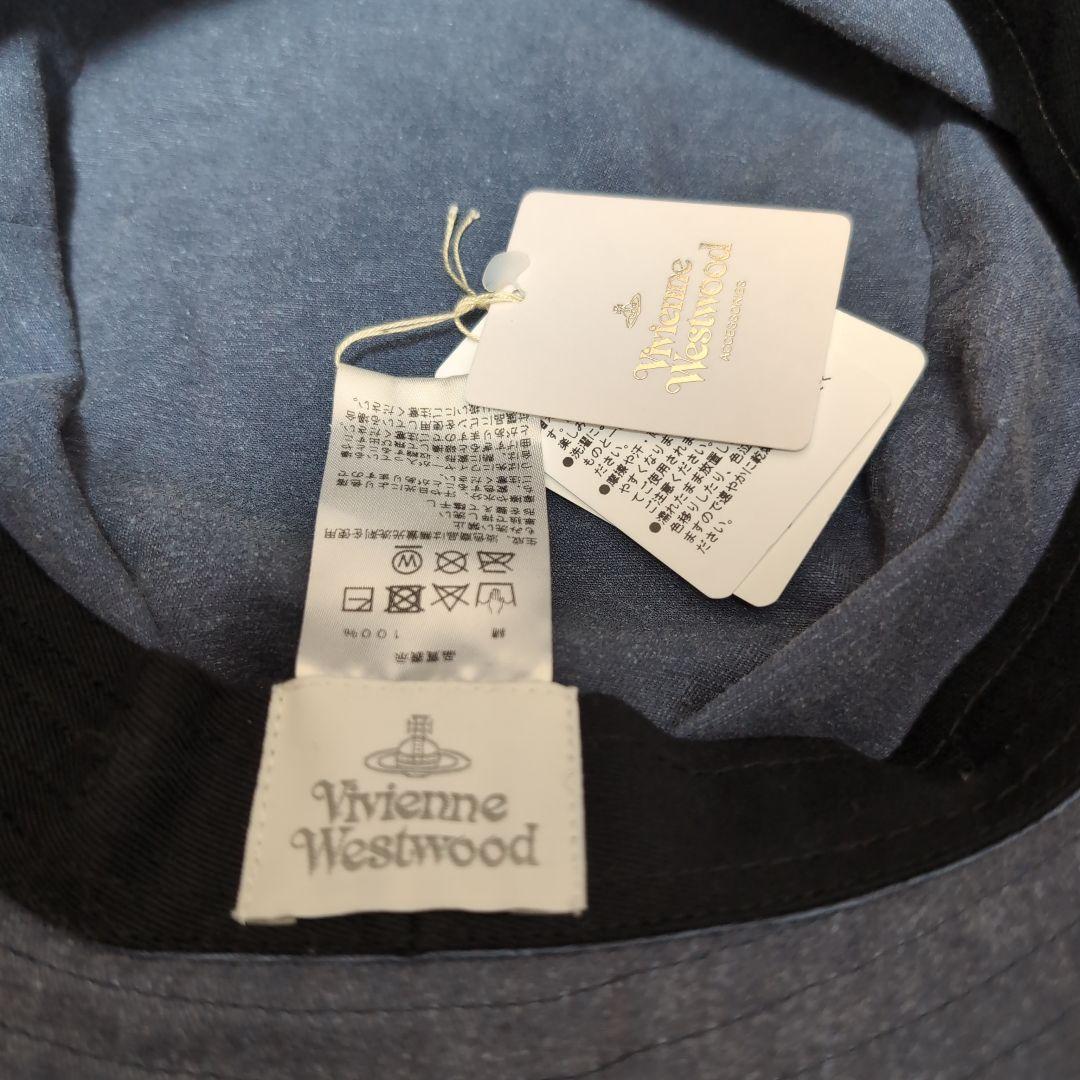 新品未使用　ヴィヴィアン・ウエストウッド　カットオフ バケットハット　ネイビー