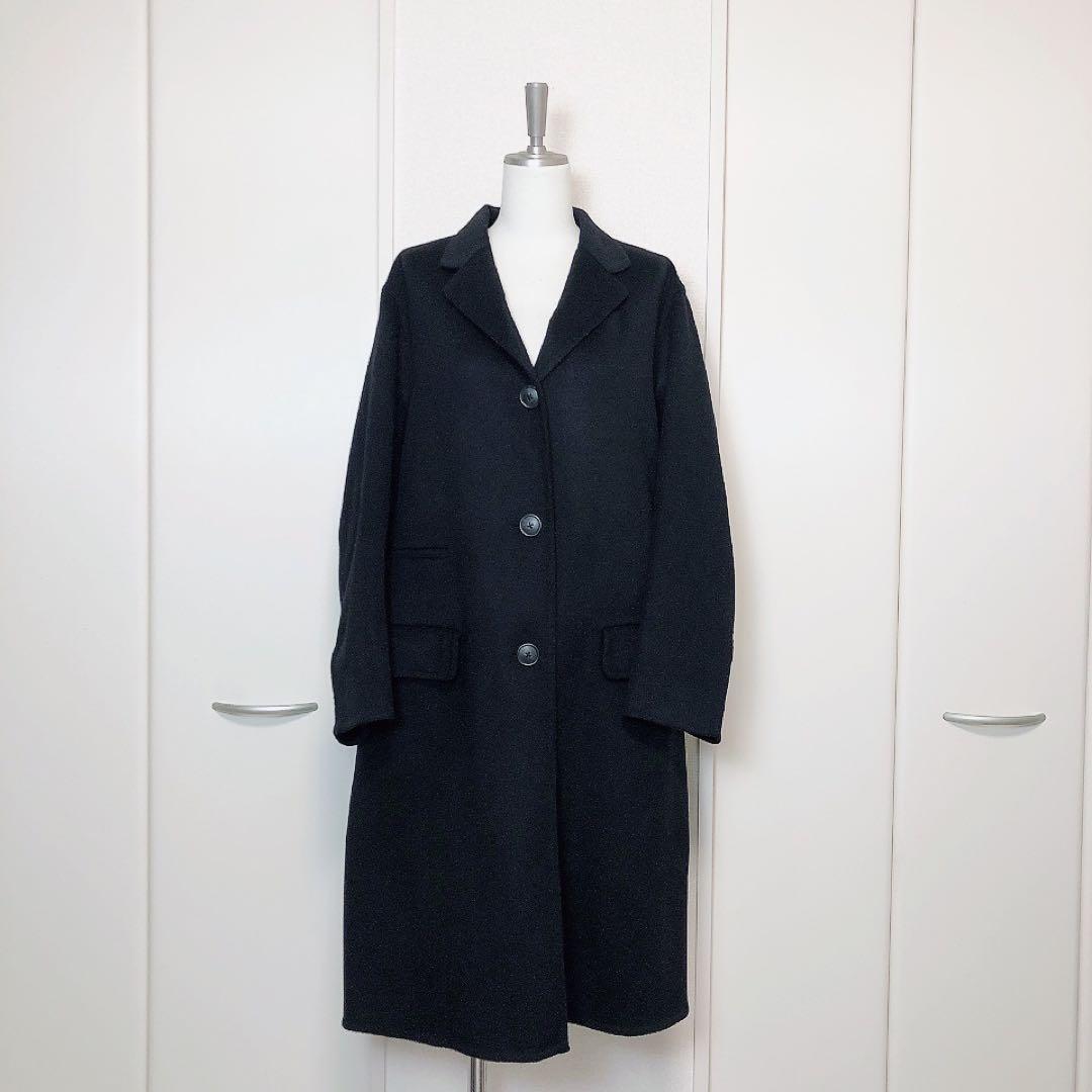 UNIQLO ユニクロ　+J カシミヤ　チェスターコート　L ブラック