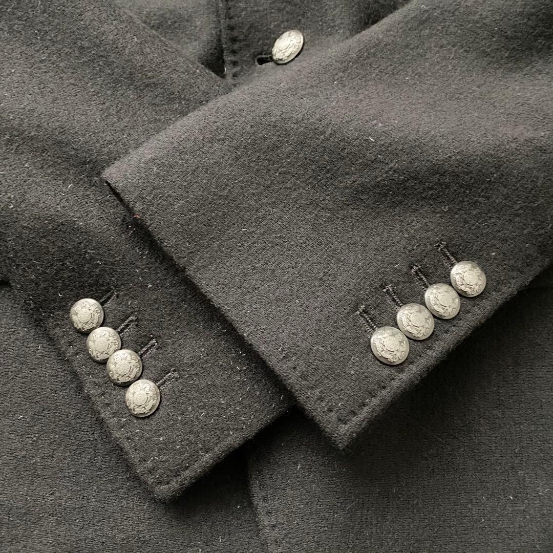 【希少】 ドルチェ＆ガッバーナ アンコンジャケット 銀ボタン ブラック ウール