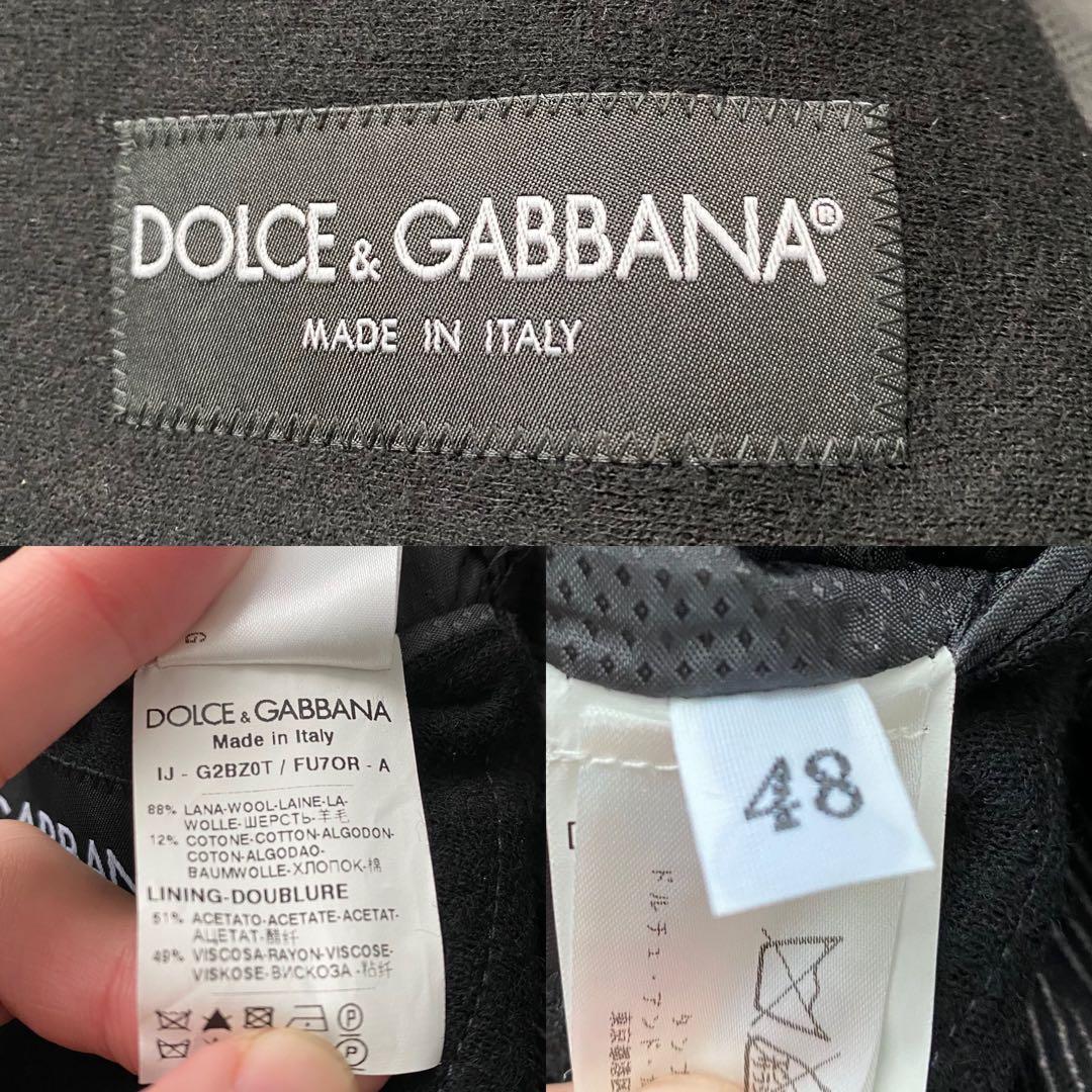 【希少】 ドルチェ＆ガッバーナ アンコンジャケット 銀ボタン ブラック ウール