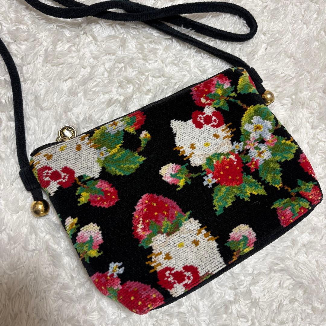 フェイラー ハローキティ コラボ 苺柄 ショルダーバッグ 斜めがけ ポシェット