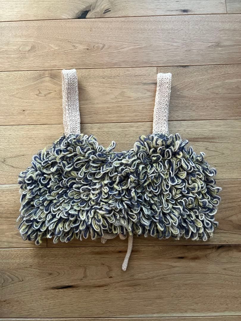 お値下げ不可/池田泉さんPUR loop hand knit top ビスチェ