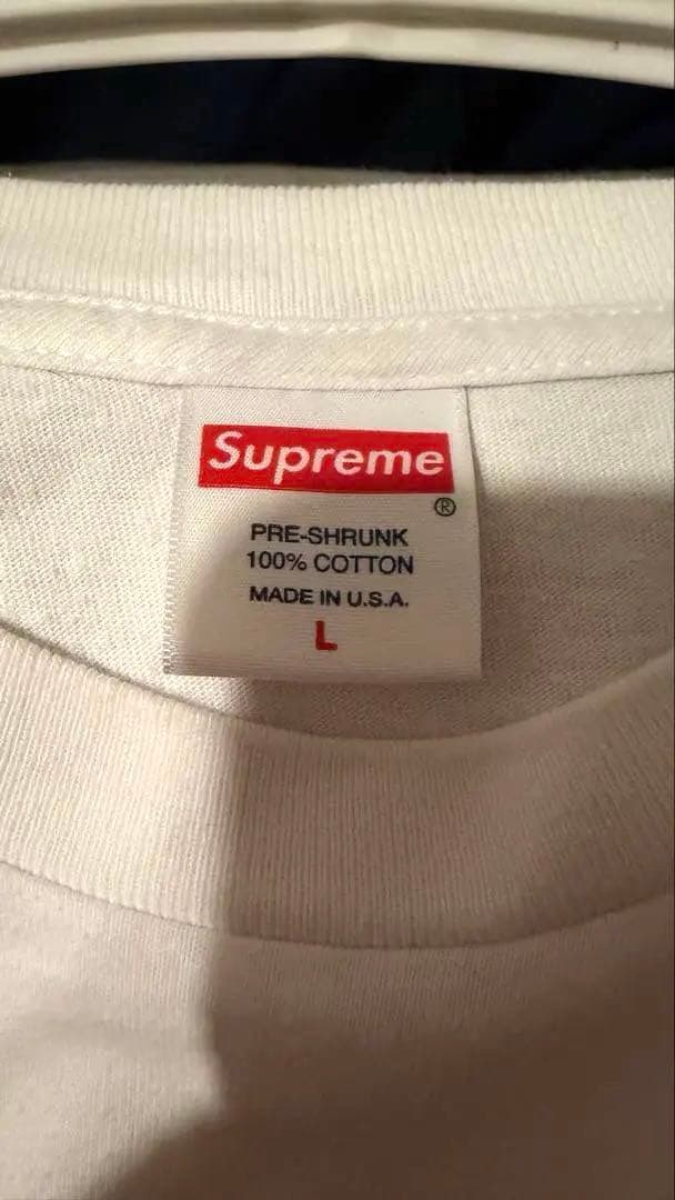 Supreme Box Logo L/S Tee ホワイト 20aw