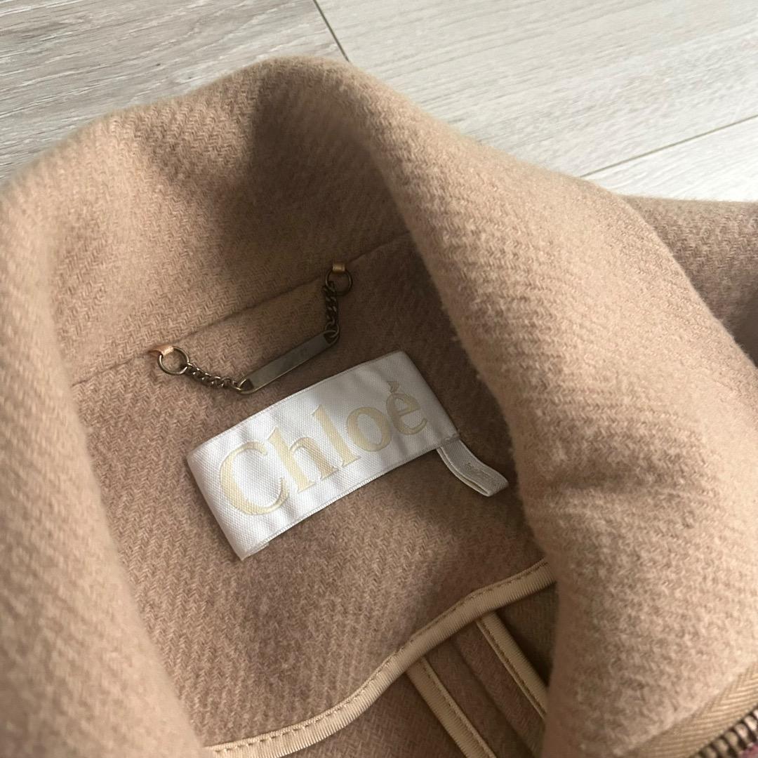 【美品】Chloe クロエ リバーコート キャメル ウール