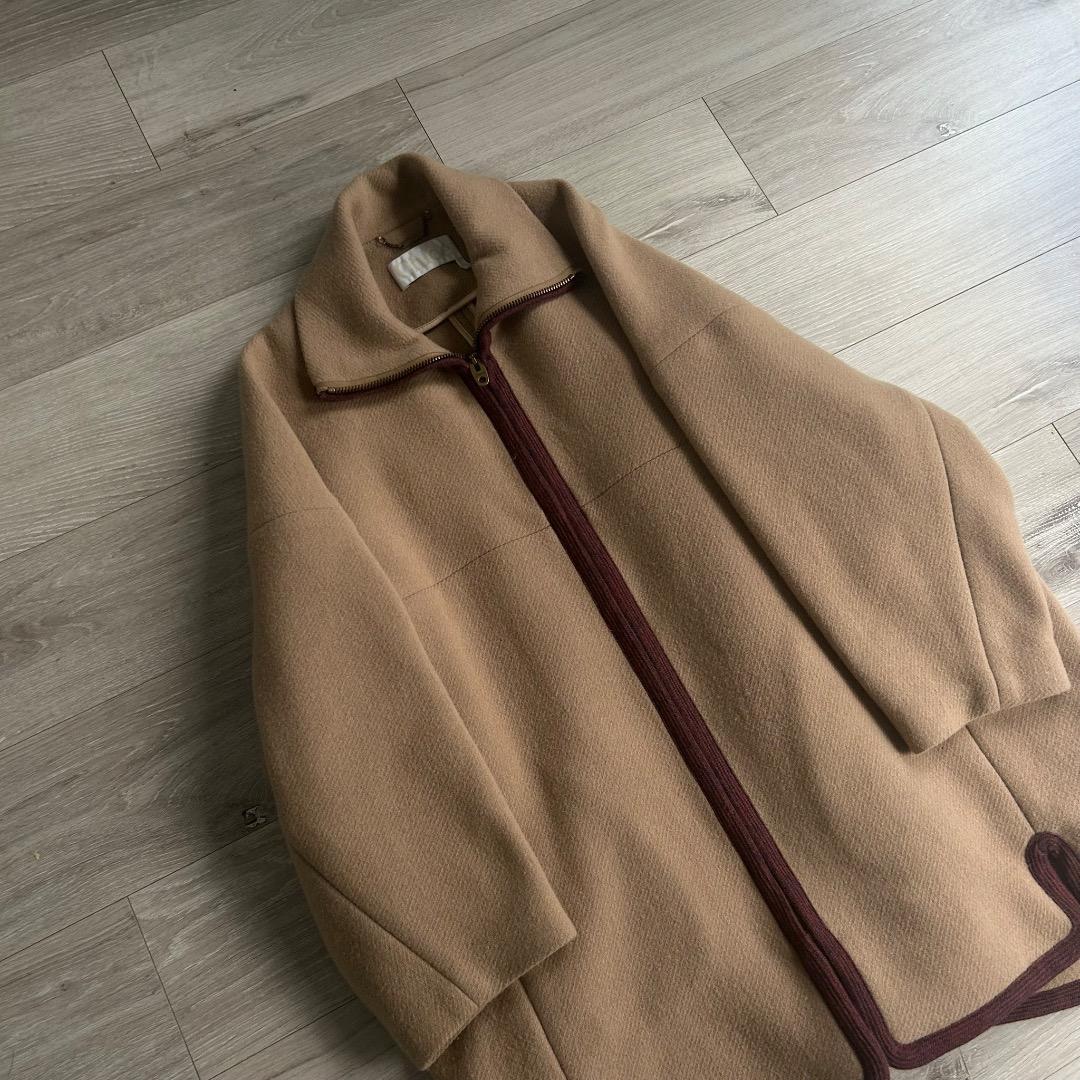 【美品】Chloe クロエ リバーコート キャメル ウール