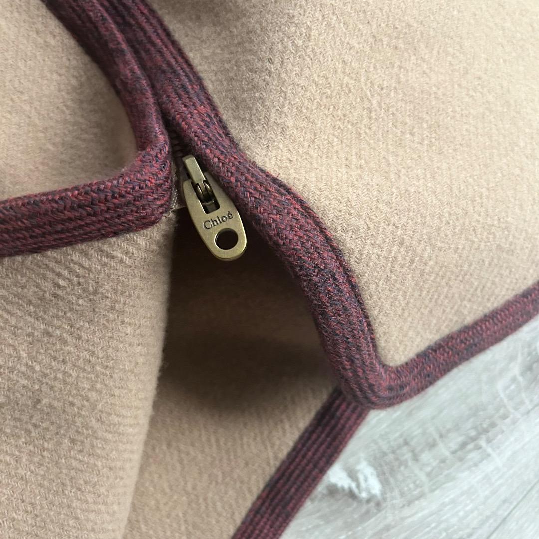【美品】Chloe クロエ リバーコート キャメル ウール