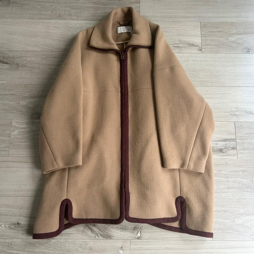 【美品】Chloe クロエ リバーコート キャメル ウール