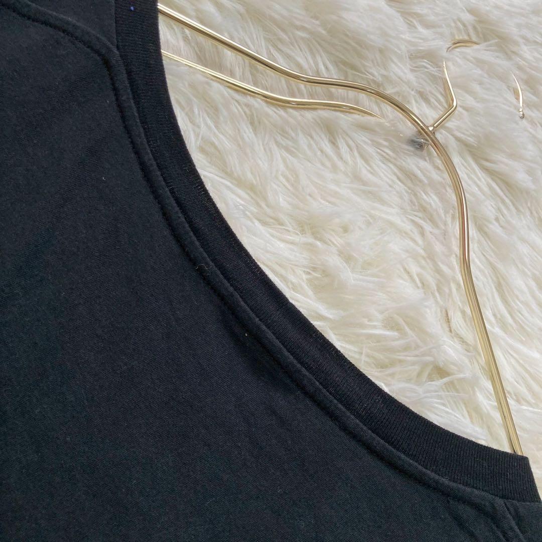 CELINE ロゴTシャツ ブラック M カジュアル キレイめ 着回し 上品