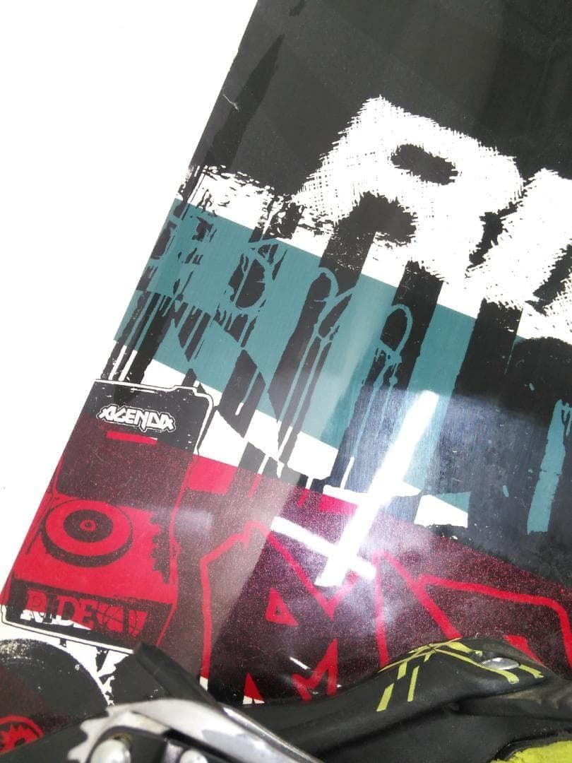 RIDE AGENDA 156 ビンMサイズ メンズ スノーボード3点セット