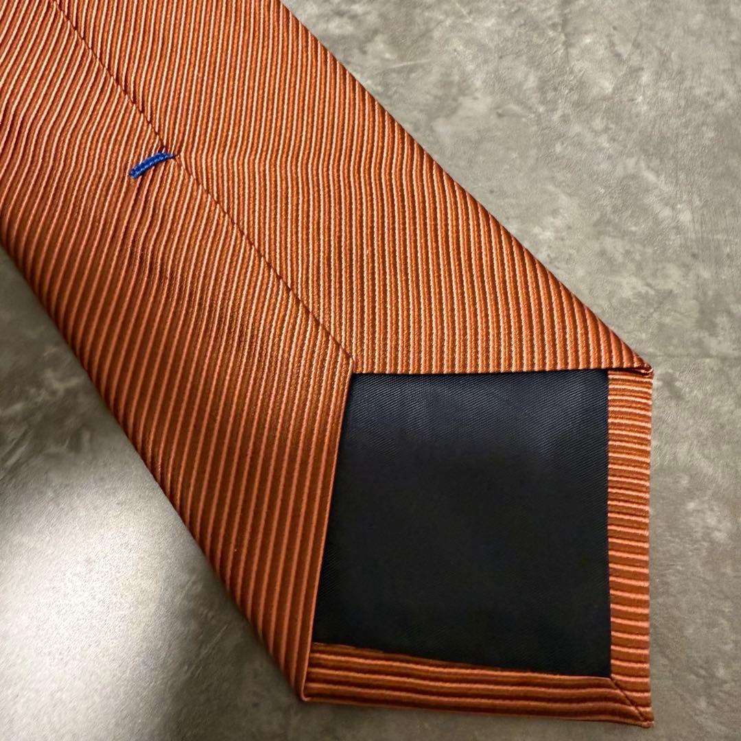 【✨極美品✨】Paul Smith ポールスミス ネクタイ オレンジ ソリッド