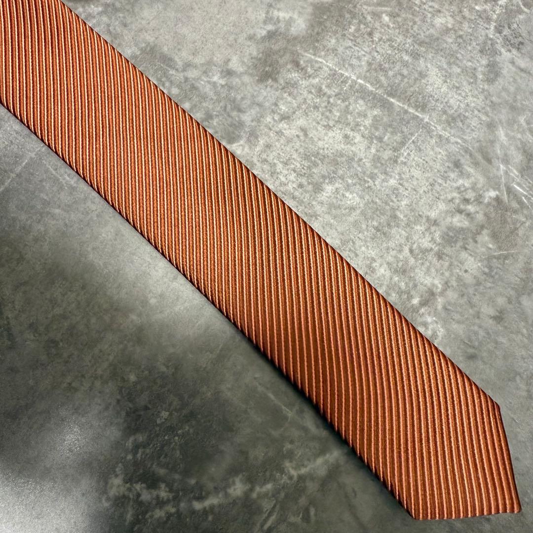 【✨極美品✨】Paul Smith ポールスミス ネクタイ オレンジ ソリッド