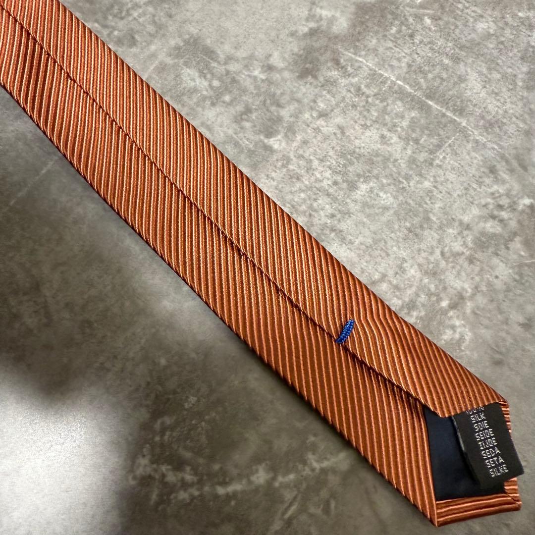 【✨極美品✨】Paul Smith ポールスミス ネクタイ オレンジ ソリッド