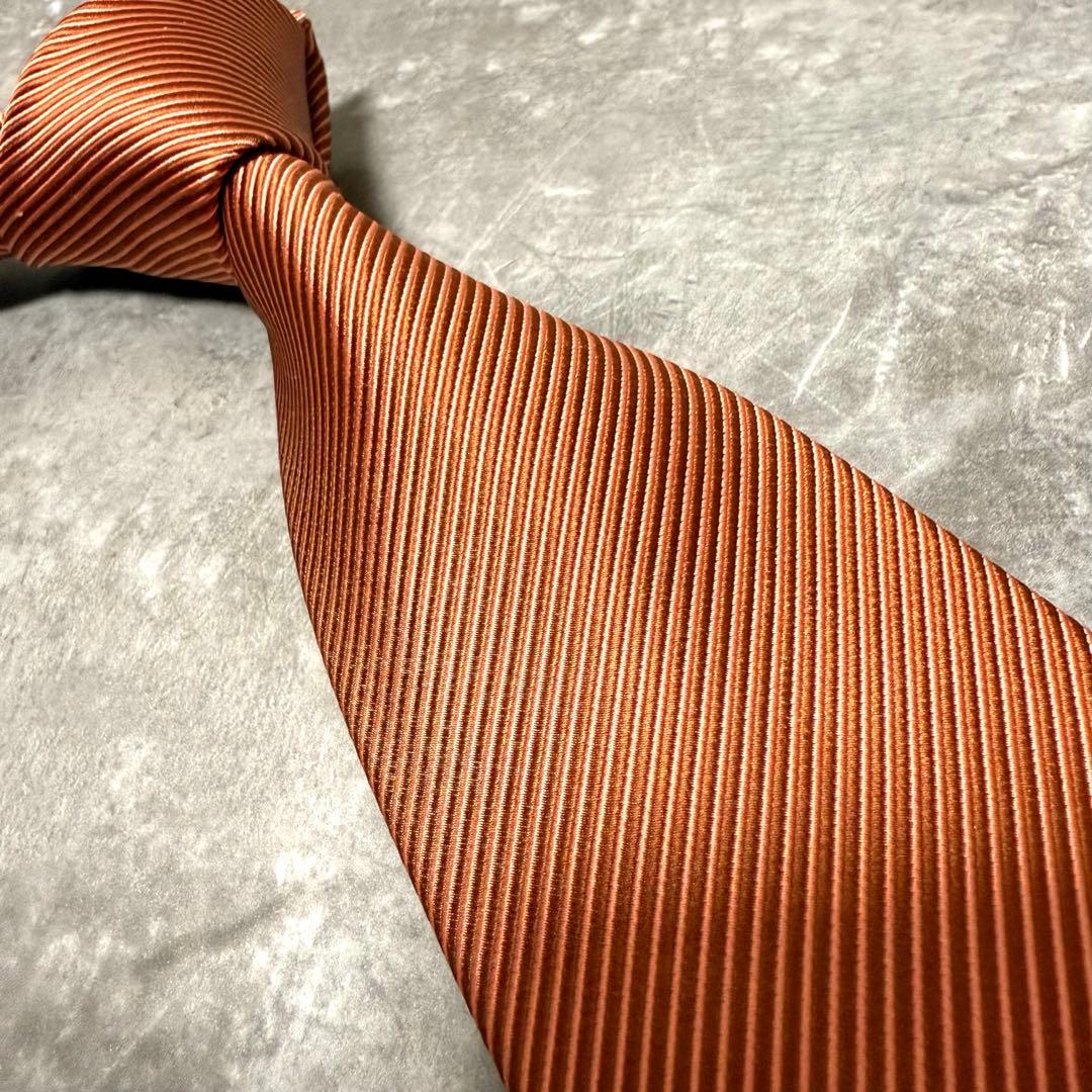 【✨極美品✨】Paul Smith ポールスミス ネクタイ オレンジ ソリッド