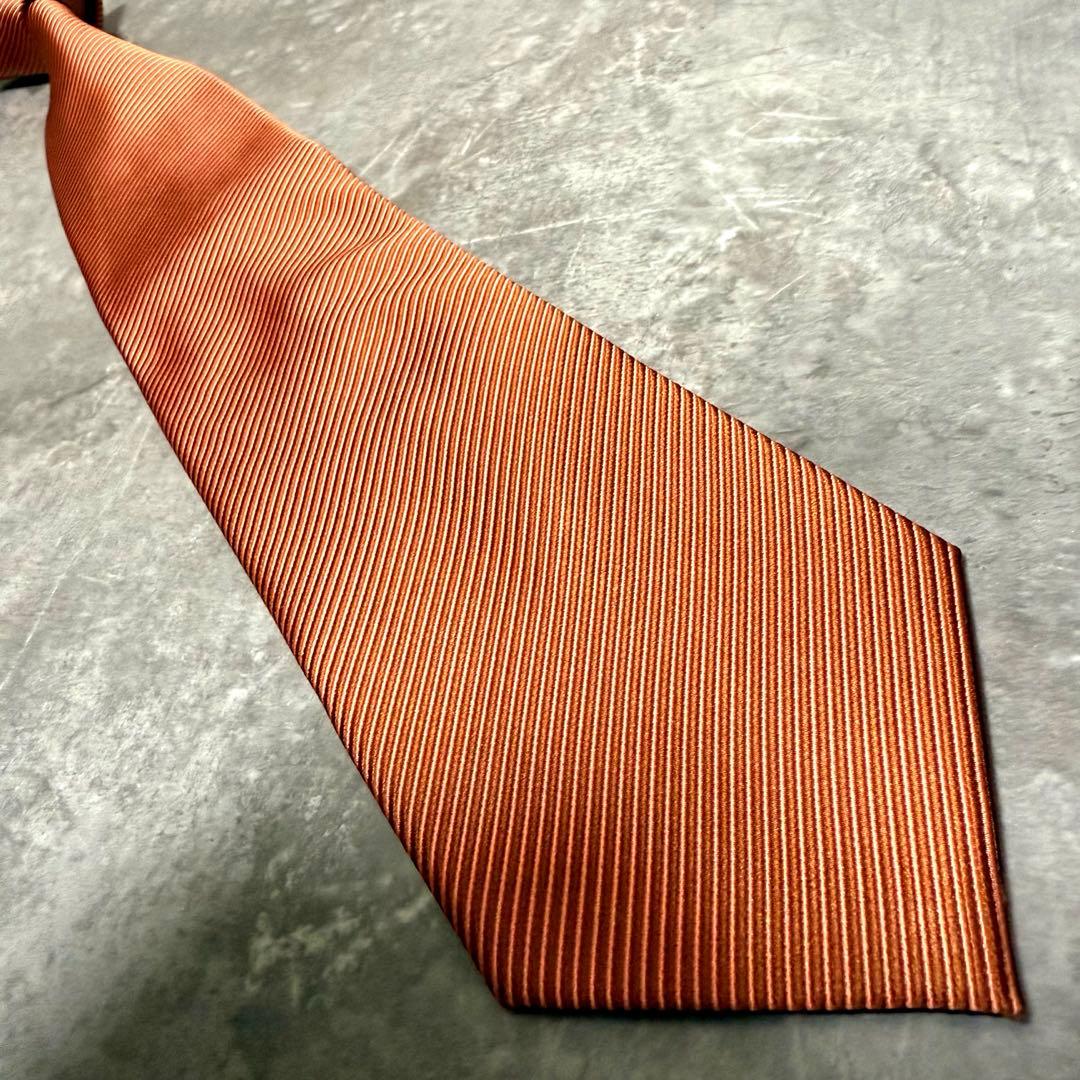 【✨極美品✨】Paul Smith ポールスミス ネクタイ オレンジ ソリッド