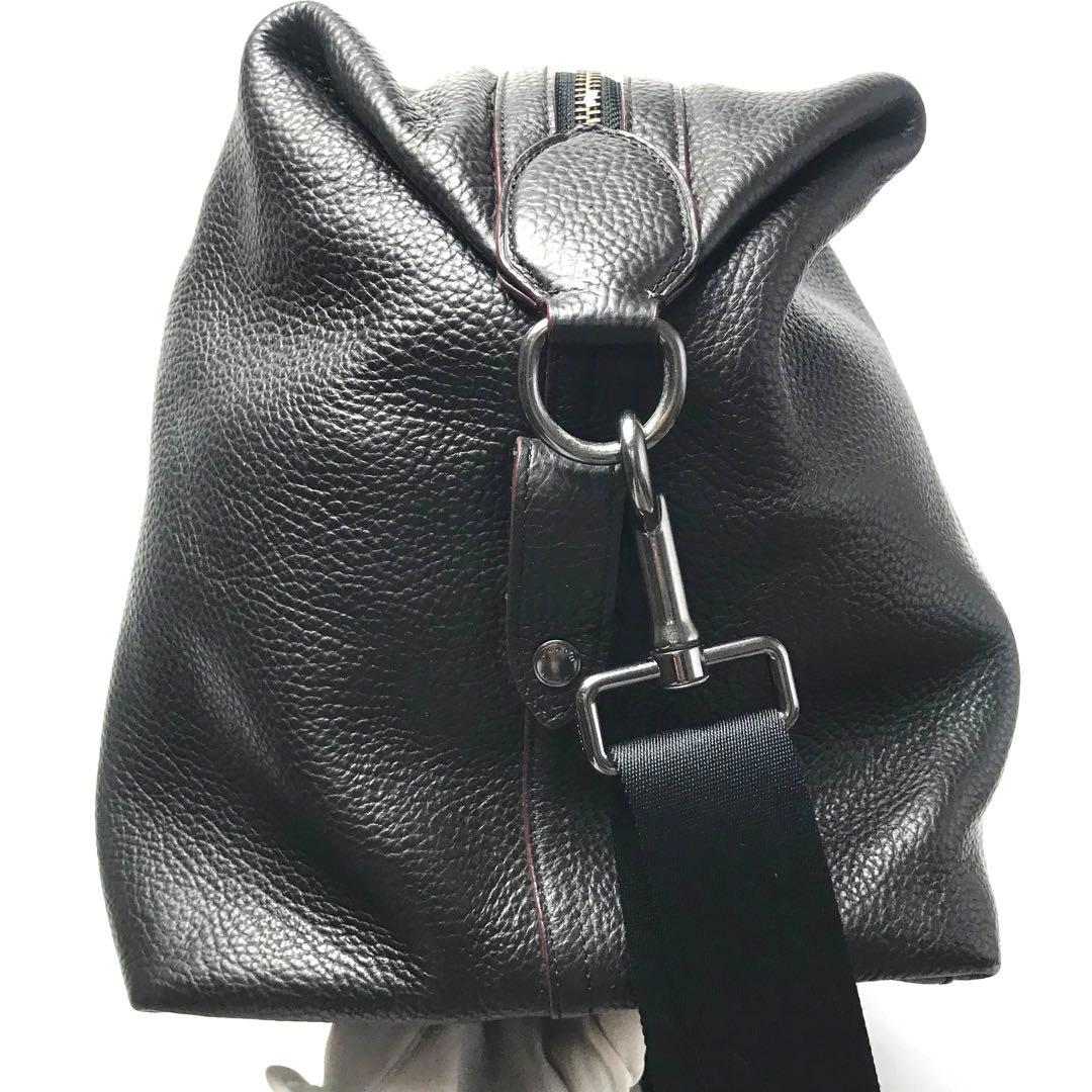 コーチ COACH ボストンバッグ ブラック レザー 大容量 旅行 75715