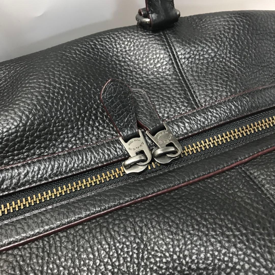 コーチ COACH ボストンバッグ ブラック レザー 大容量 旅行 75715