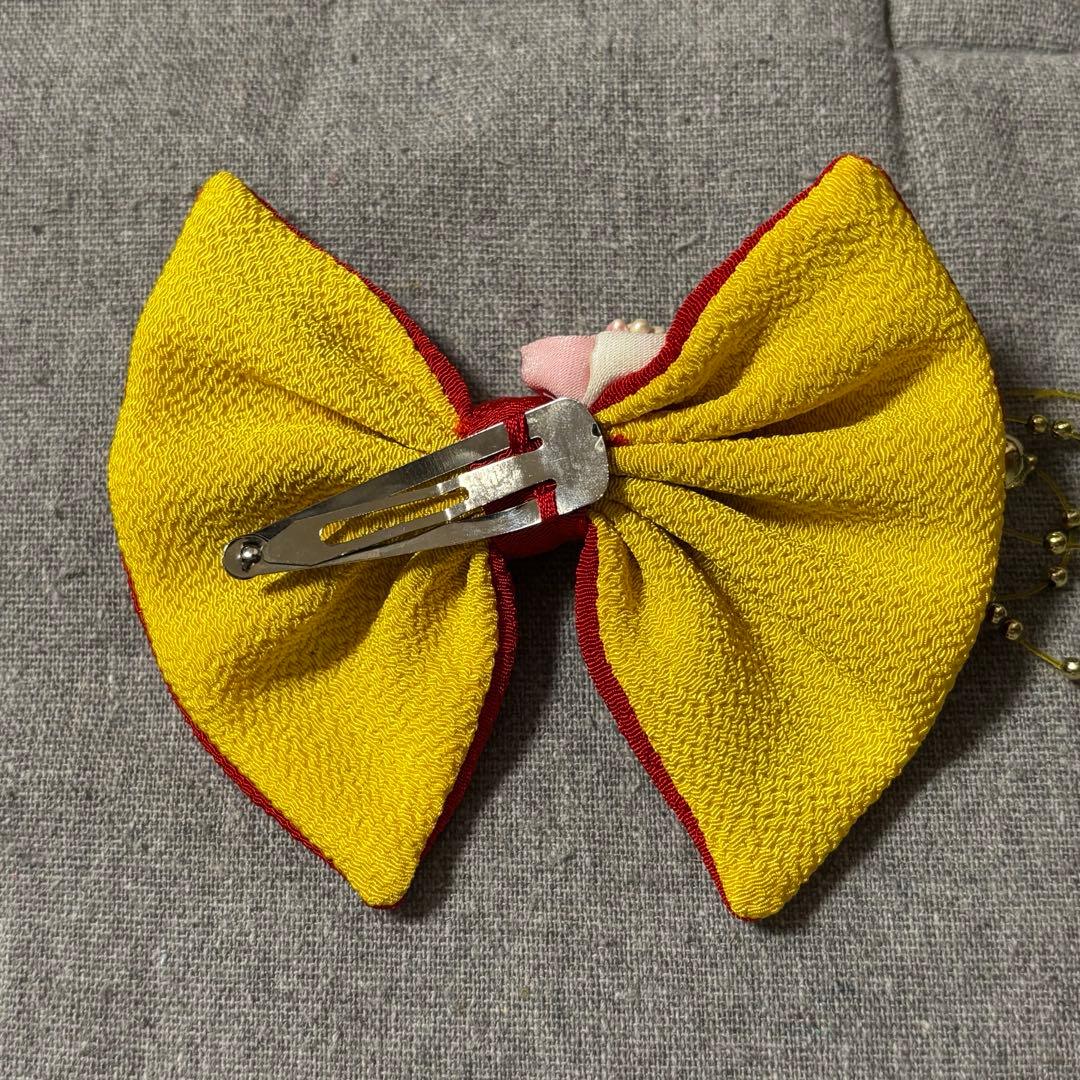 七五三 753 着物　被布セット　ぞうり　髪飾り　古典柄　三歳　芍薬