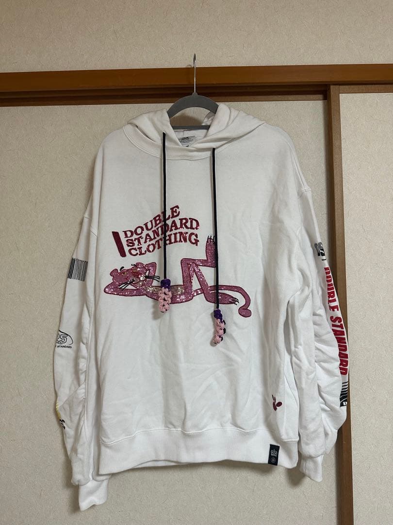 ダブルスタンダードクロージングコラボ ピンクパンサーパーカー