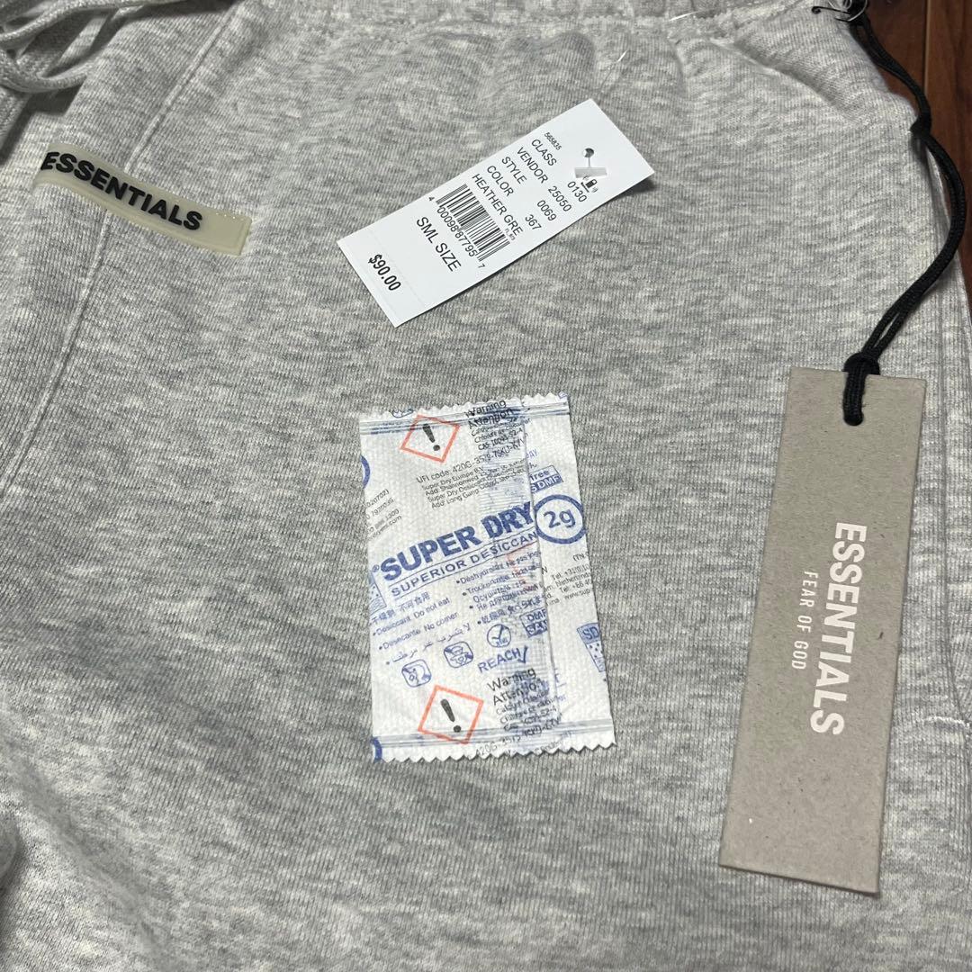 fog essentials スウェットパンツ　グレー　反射フォント　裏起毛