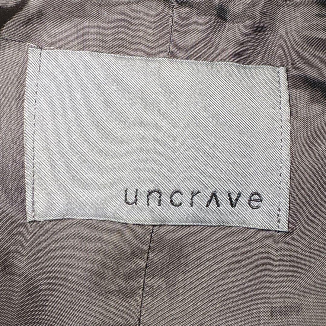 uncrave リバー フーデッド ショート コート グレー M ウール