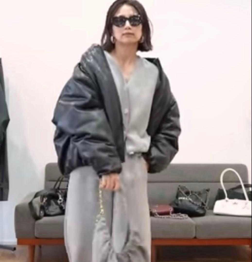 【3.2.ki 】alo 合皮ボンバージャケット M 定価5万超！