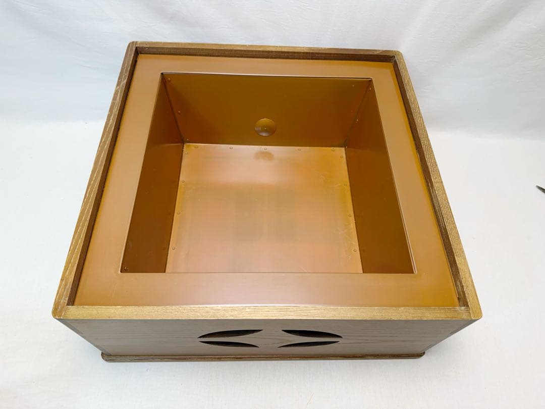 未使用 茶道具 桑 七宝透置炉 炉 置炉用炭型電熱器 浜松地紋釜3点セット 紙箱