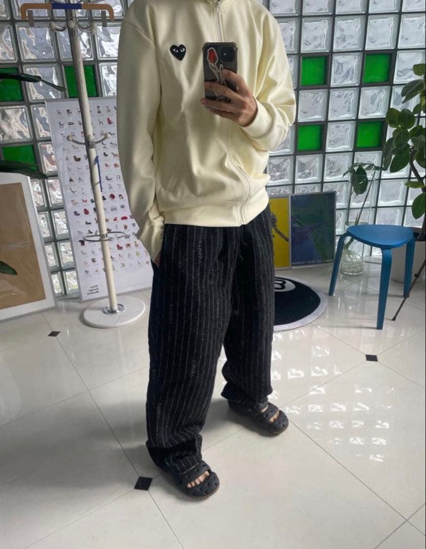 パンツ Stussy Nike Striped Wool Pants Black
