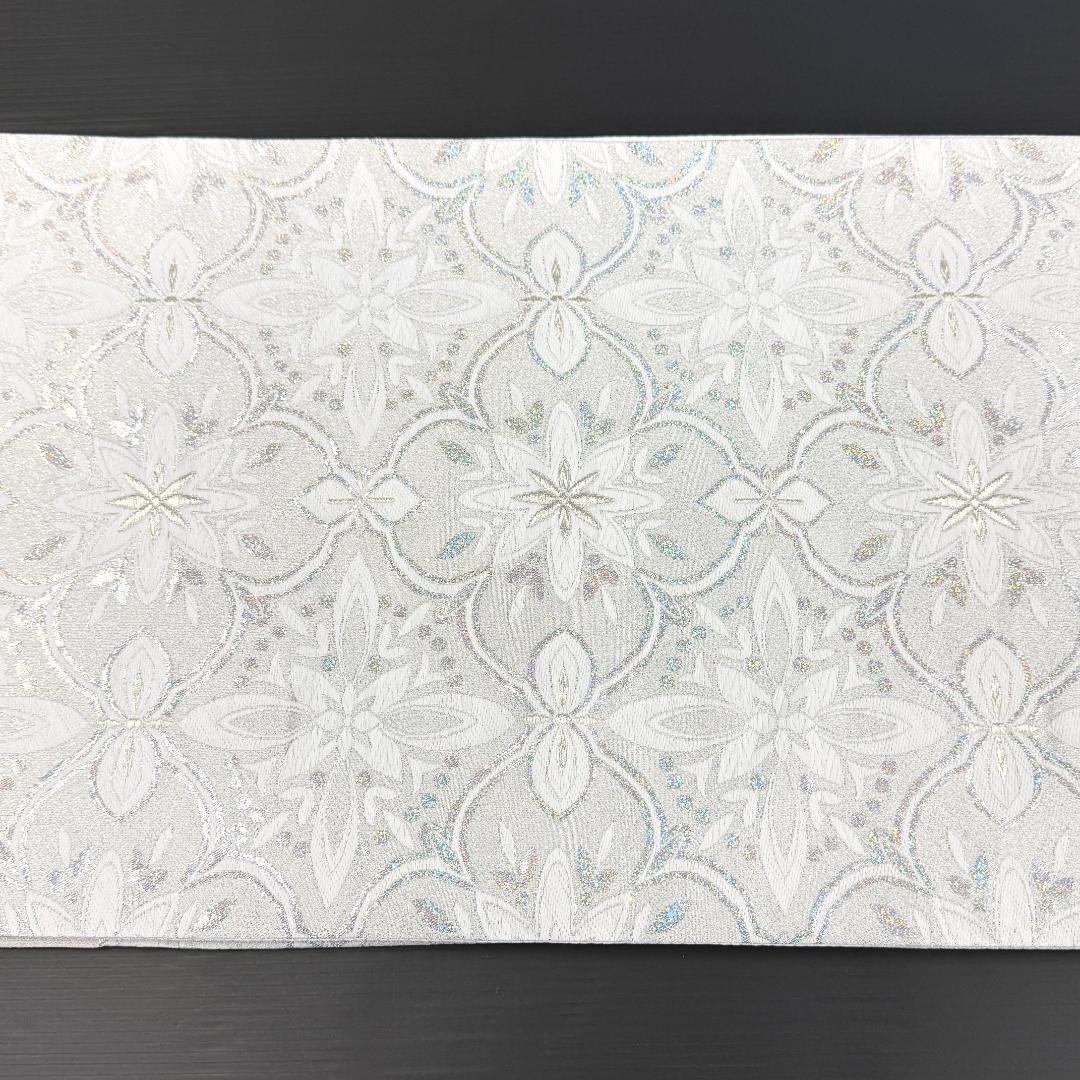 ms様ご依頼　袋帯　西陣織　フォーマル　アラベスク　華紋　ホロ銀箔　お仕立て込み