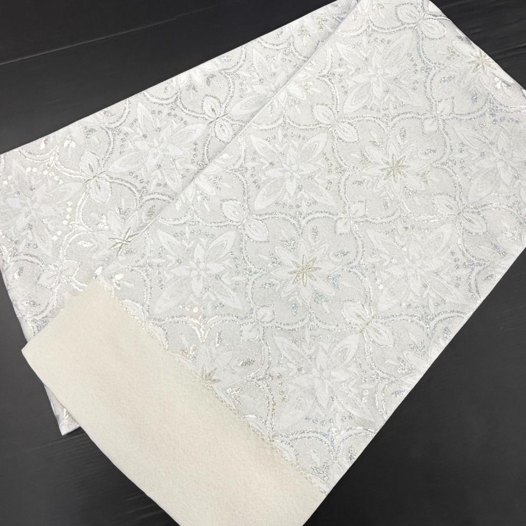 ms様ご依頼　袋帯　西陣織　フォーマル　アラベスク　華紋　ホロ銀箔　お仕立て込み