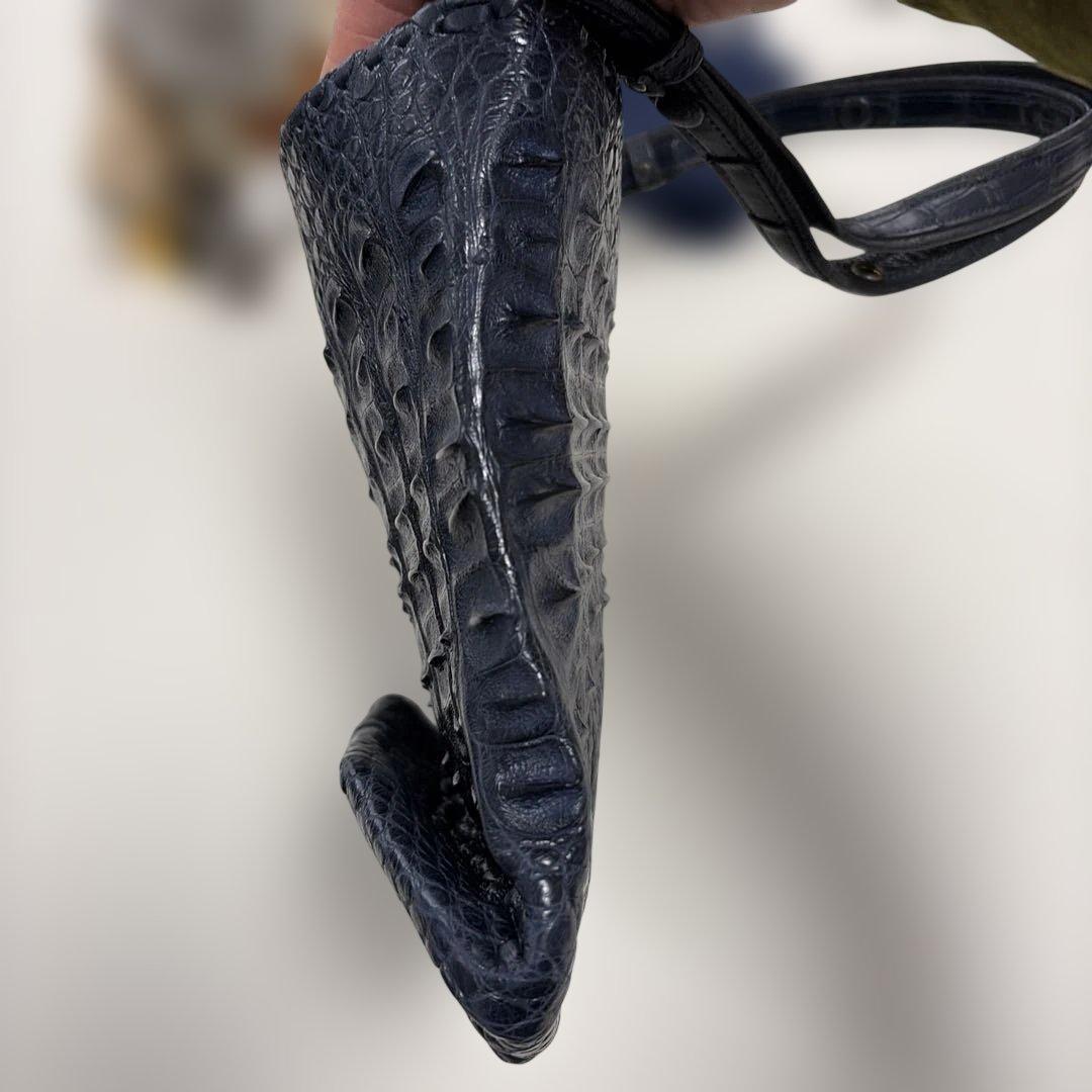 まさちゃん専用〜！IBIZA　濃紺　ワニ革　ショルダーバッグ　美品！