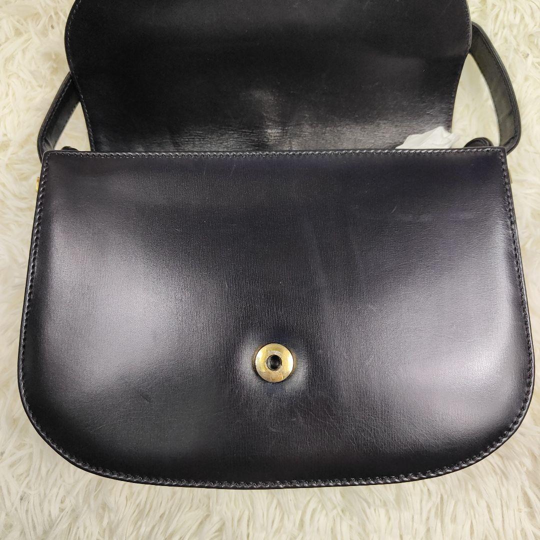 本日限定価格　グッチ　ハンドバッグ　ワンショルダー　肩掛け　ネイビー　GG金具