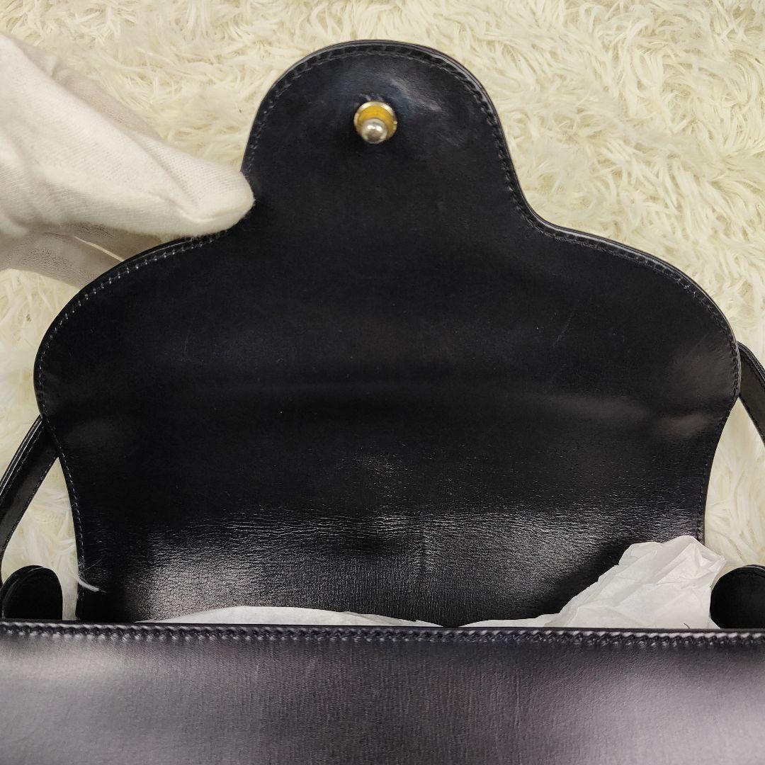 本日限定価格　グッチ　ハンドバッグ　ワンショルダー　肩掛け　ネイビー　GG金具