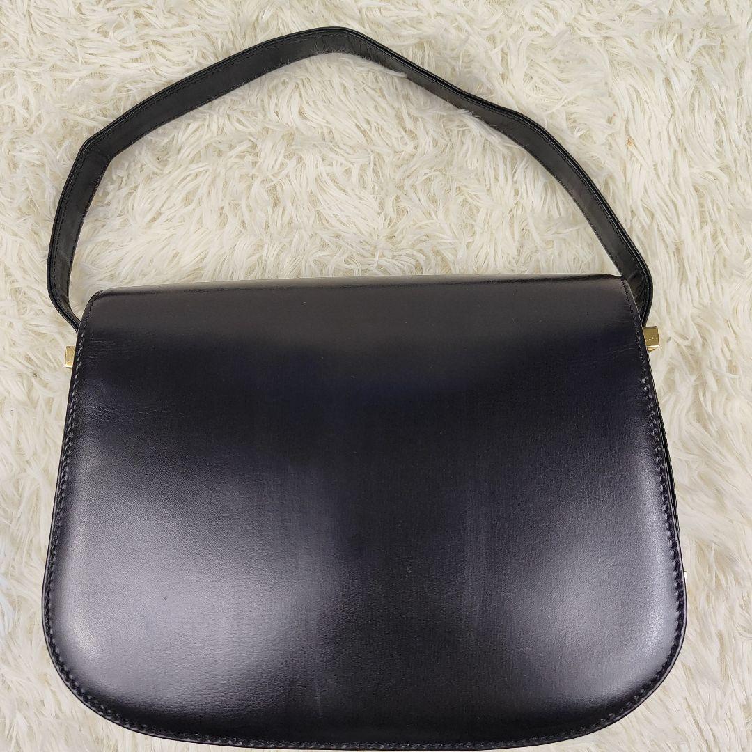 本日限定価格　グッチ　ハンドバッグ　ワンショルダー　肩掛け　ネイビー　GG金具