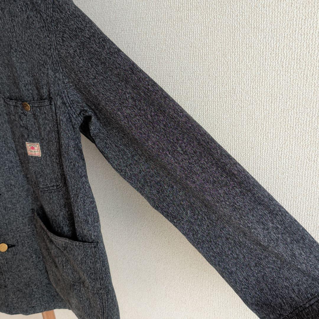 シュガーケーン 9oz. ブラックコバート ワークコート カバーオール M