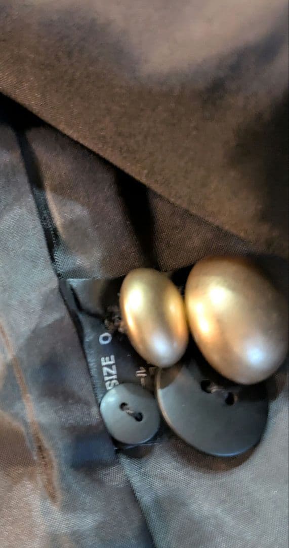 ri−ri　Cygne ブラック テーラードジャケット フリル襟