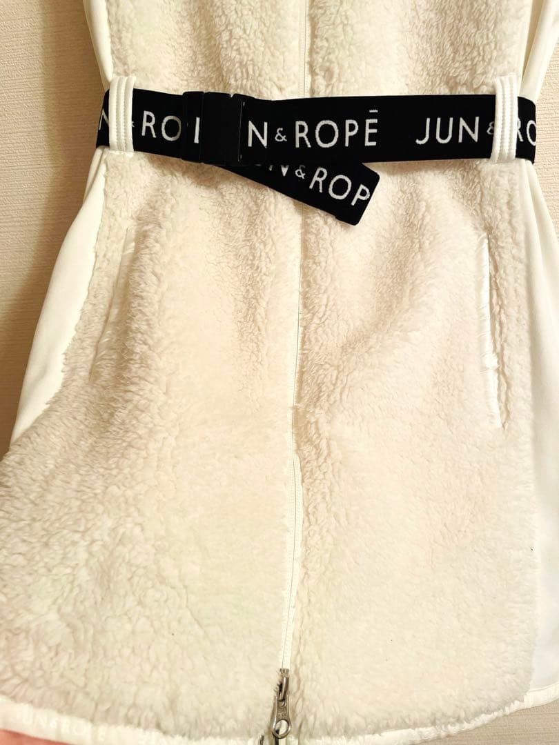 【レア】JUN ＆ ROPE ジュンアンドロペ ラッセルボアワンピースM