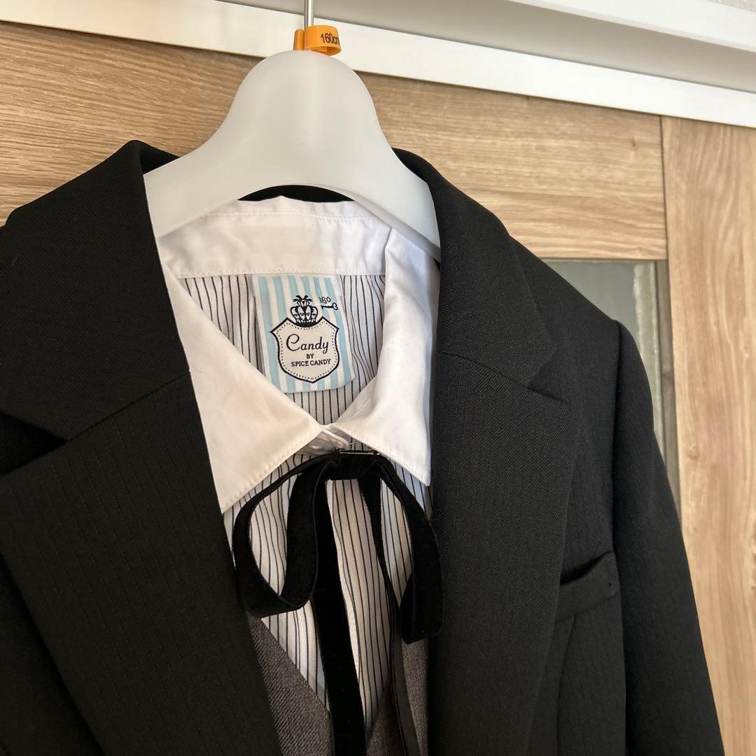 卒業式フォーマル　パンツスタイル160サイズ　【一度着用のみ】