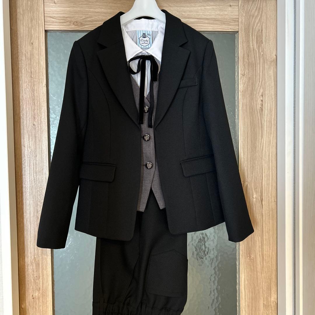 卒業式フォーマル　パンツスタイル160サイズ　【一度着用のみ】